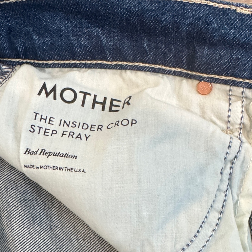 MOTHER The Insider Crop Step Fray - Picture 2 of 3